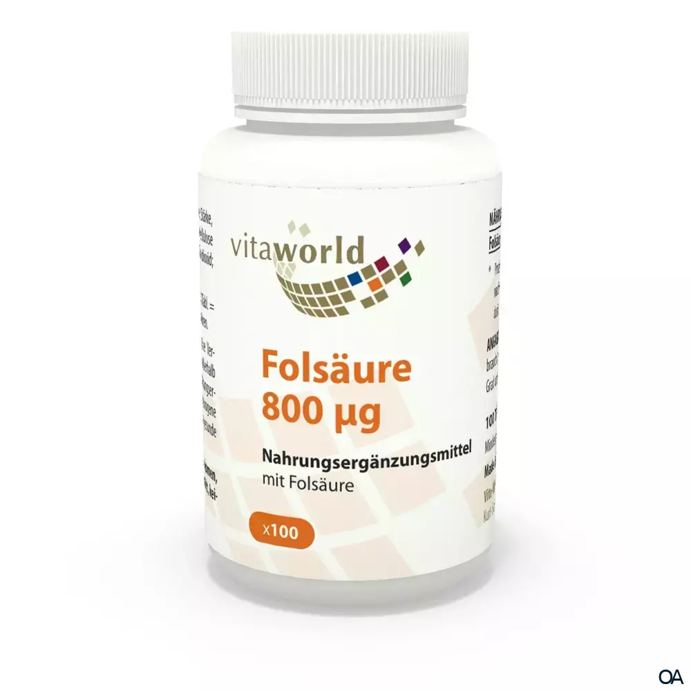 Vitaworld Folsäure 800 μg Tabletten