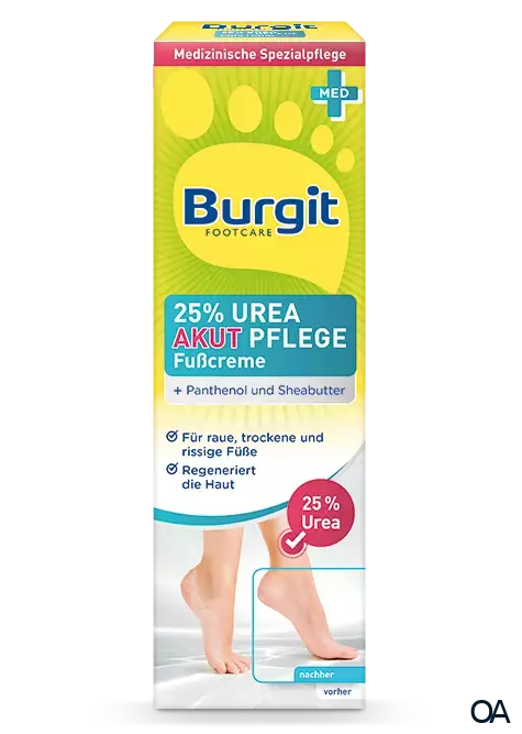 Burgit Footcare 25% Urea Akut Fußcreme