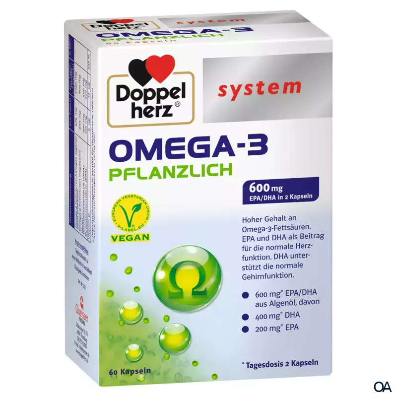 Doppelherz system OMEGA-3 PFLANZLICH Kapseln