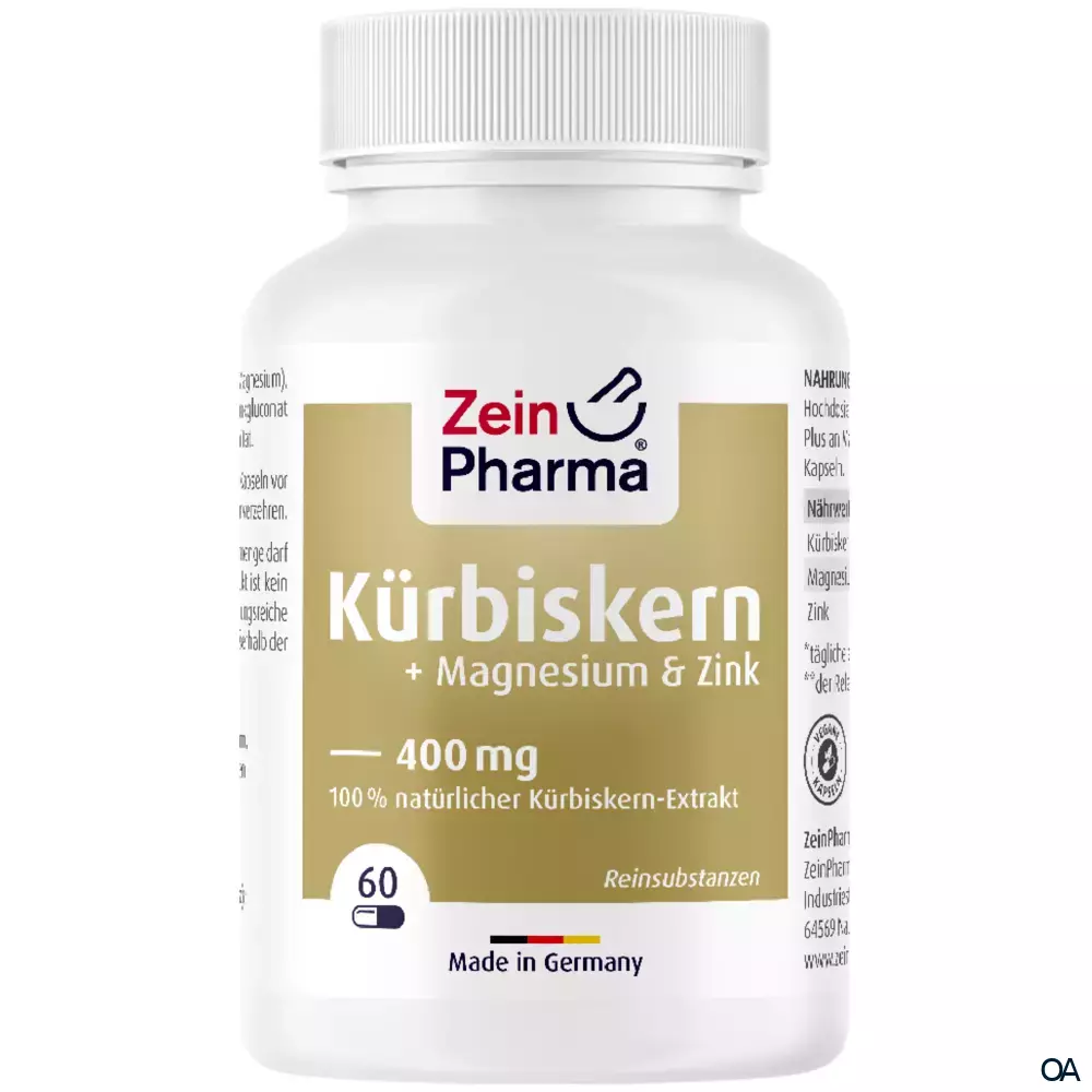 ZeinPharma Kürbiskern 400 mg Kapseln