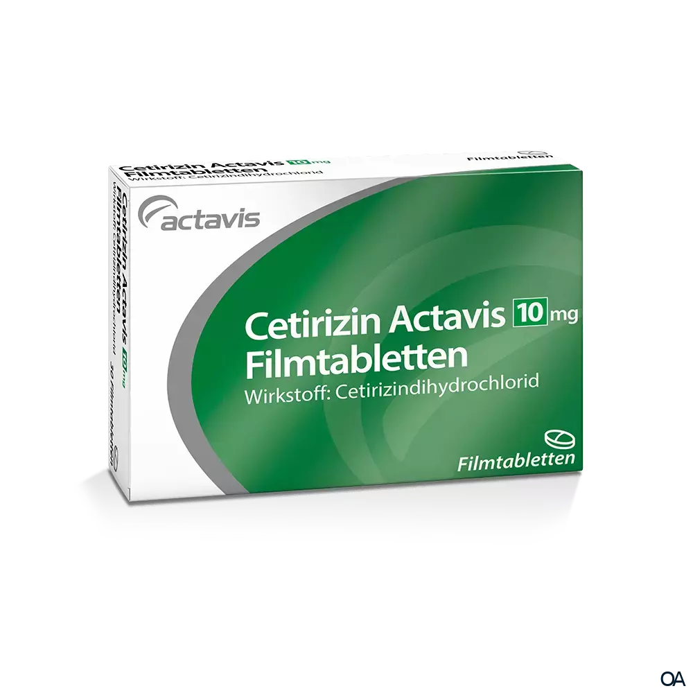 Cetirizin Actavis 10 mg Filmtabletten