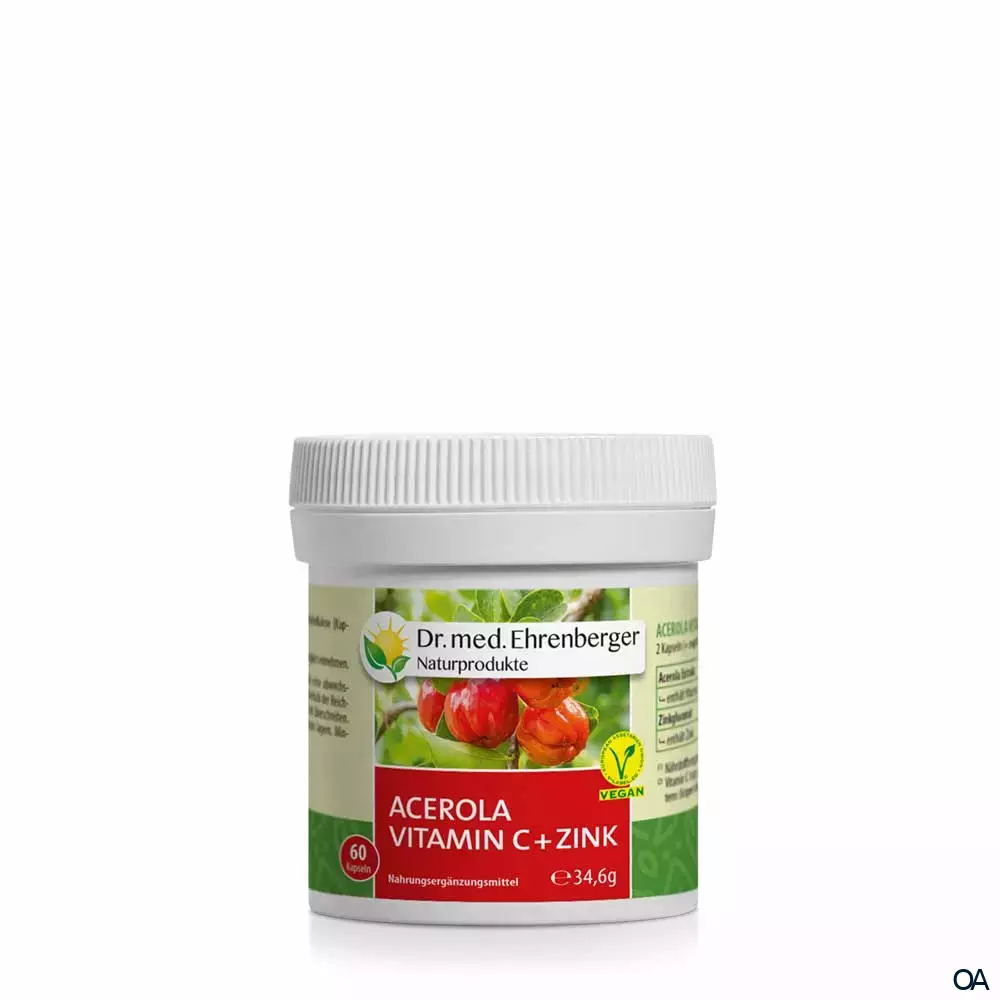 Dr. Ehrenberger Acerola Vitamin C + Zink Kapseln