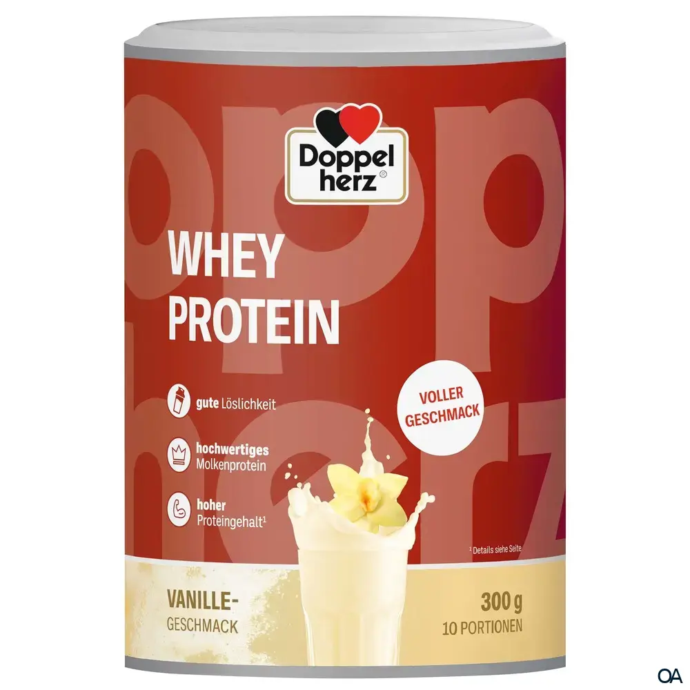 Doppelherz WHEY PROTEIN Vanille Pulver Doppelherz WHEY PROTEIN Vanille Pulver