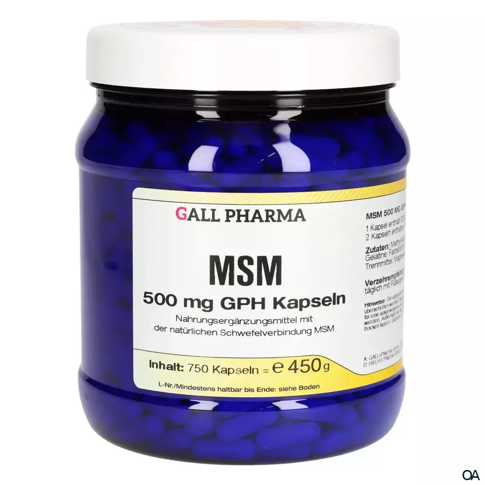 Gall Pharma MSM 500mg Kapseln