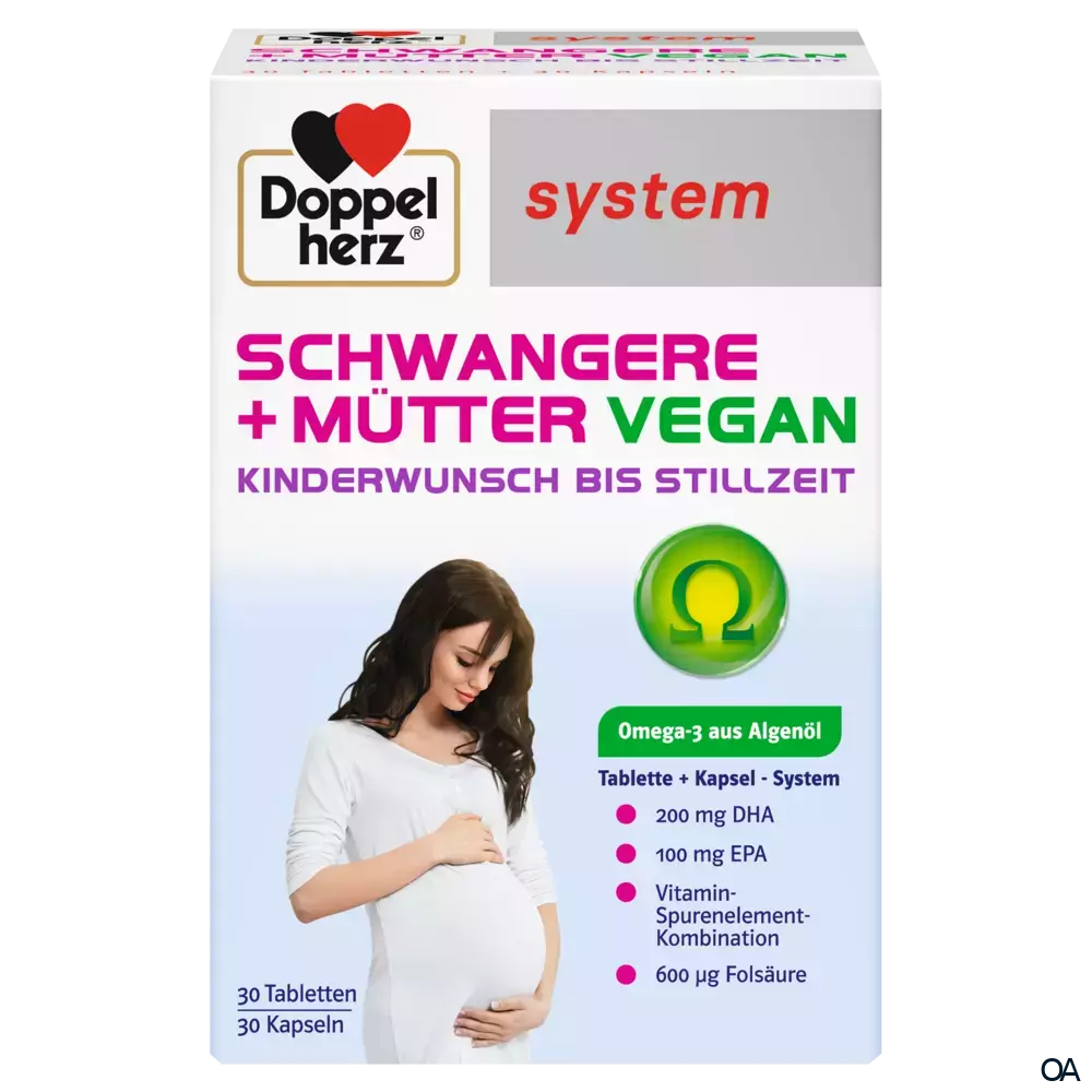 Doppelherz system Schwangere + Mütter vegan 30 Tabletten + 30 Kapseln