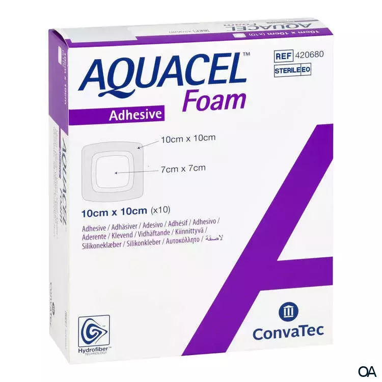 ConvaTec Aquacel ® Foam adhäsiv steriler Schaumverband 10 x 10 cm