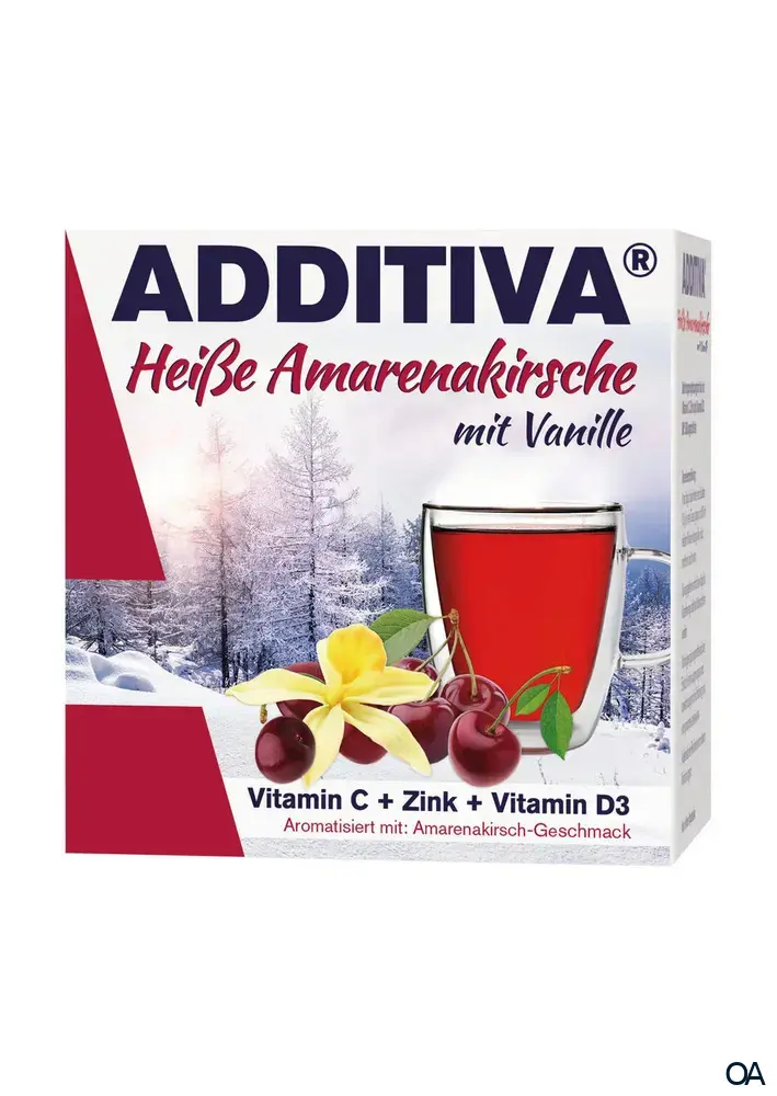 ADDITIVA® Heiße Amarenakirsche mit Vanille Heißgetränkepulver 10 g