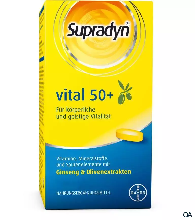 Supradyn® vital 50+ Filmtabletten mit Ginseng- & Olivenextrakten