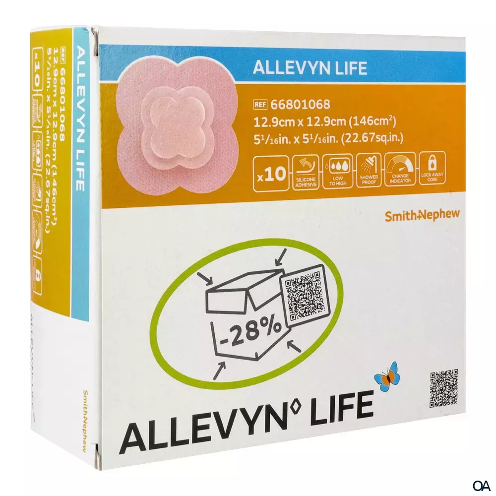 ALLEVYN LIFE Schaumverband steril, 12,9 x 12,9 cm