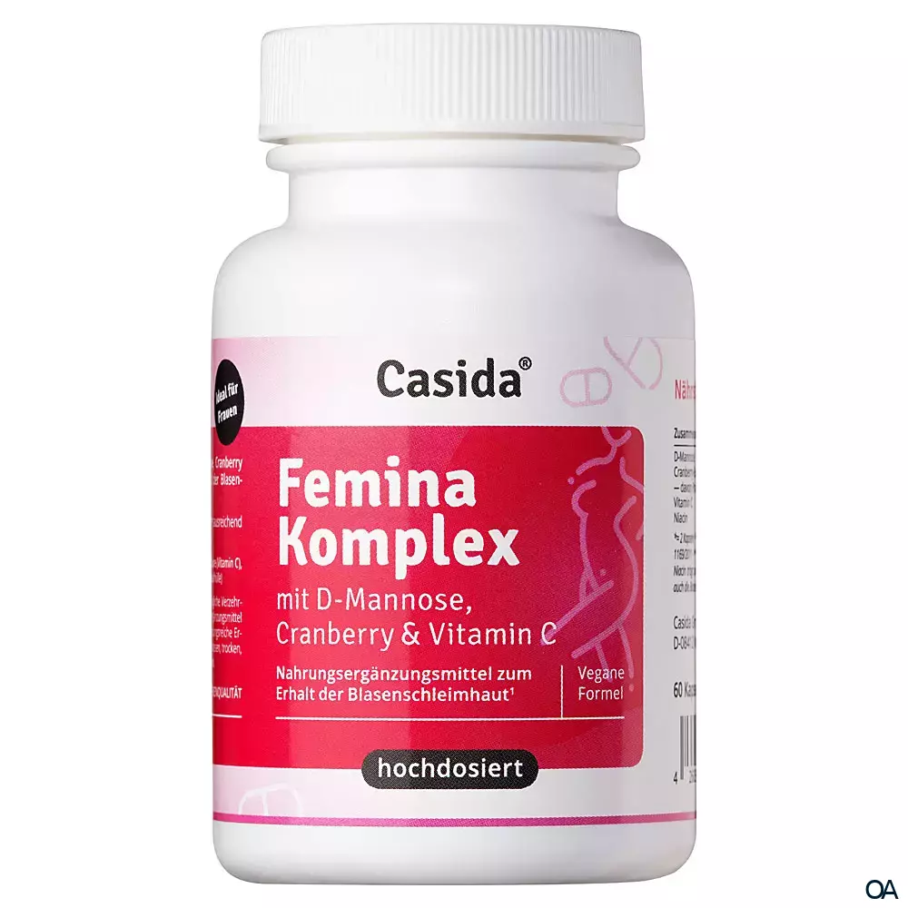 Casida Femina Komplex mit D-Mannose, Cranberry & Vitamin C Kapseln