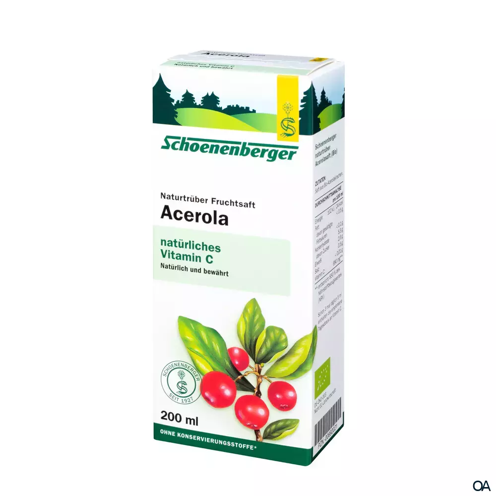 Schoenenberger Acerola Naturtrüber Fruchtsaft (BIO)