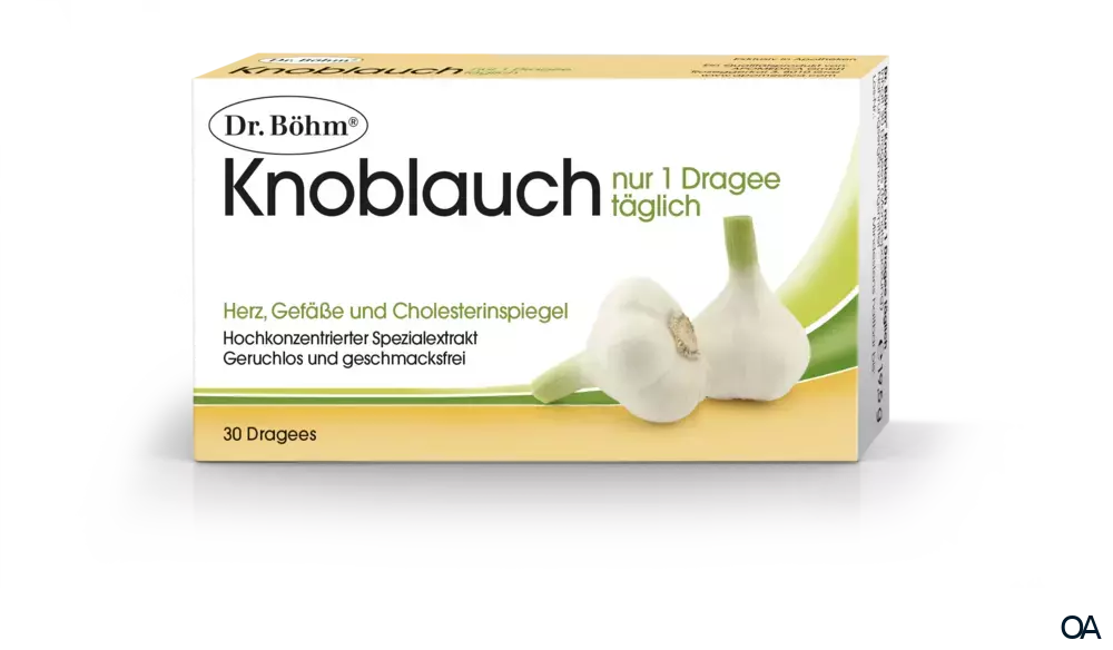 Dr. Böhm® Knoblauch nur 1 x täglich Dragees