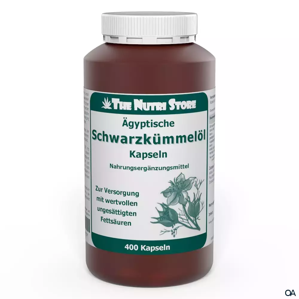 The Nutri Store Ägyptische Schwarzkümmelöl 500 mg Kapseln