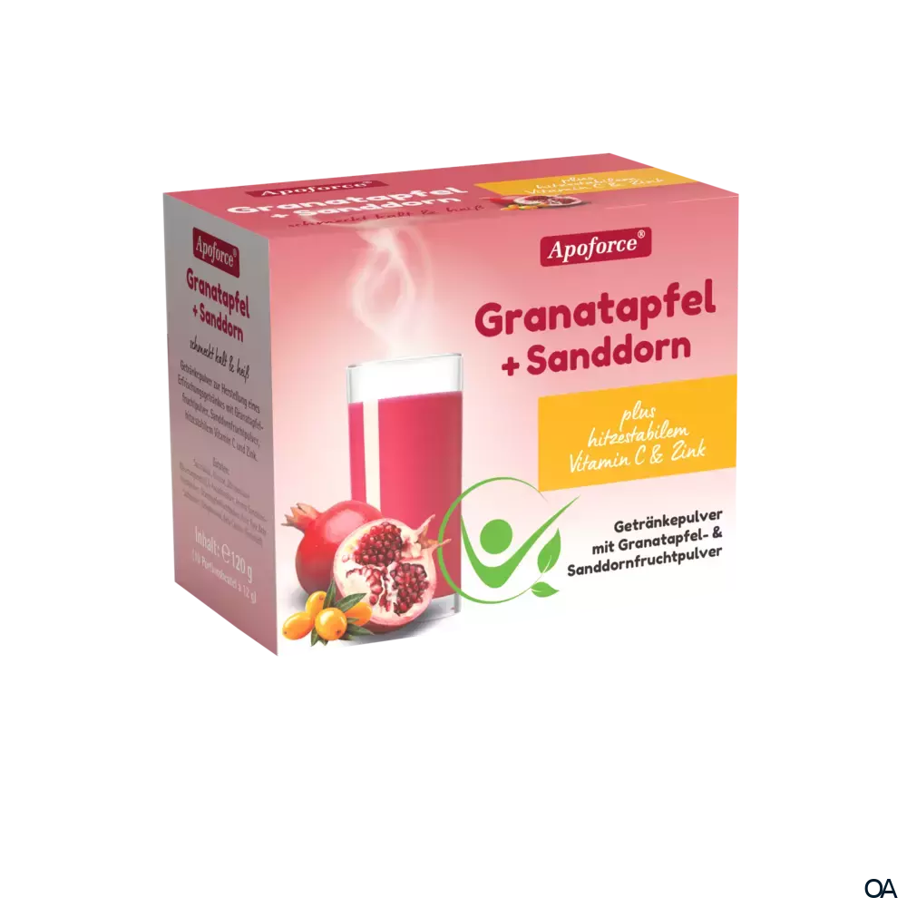 Apoforce® Granatapfel + Sanddorn Pulver Sachets