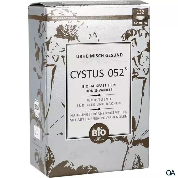 Dr. Pandalis Cystus 052 Bio Halspastillen Honig-Vanille