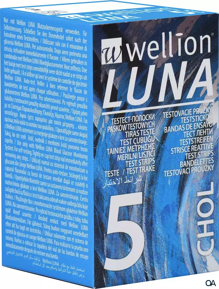 Wellion® LUNA Cholesterin Teststreifen CHOL
