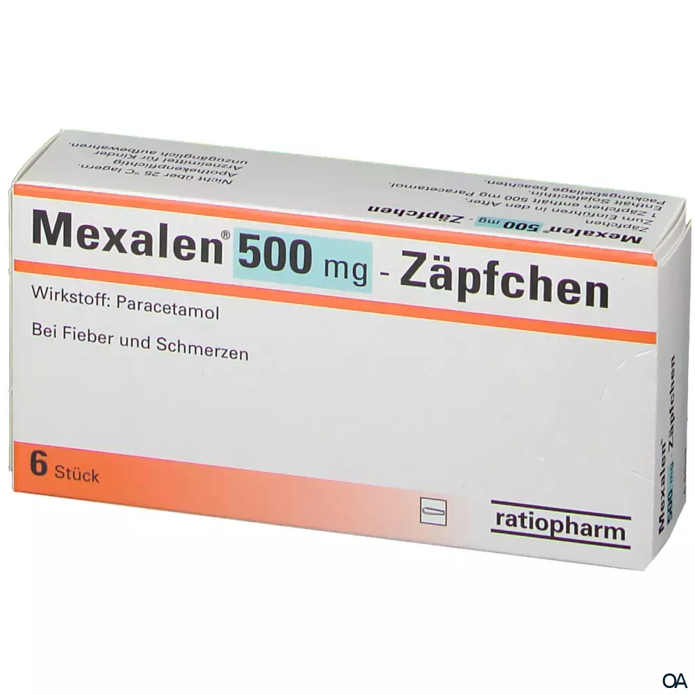 Mexalen® 500 mg Zäpfchen