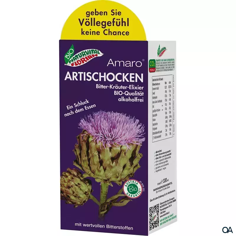 Bio Naturvital Florian Artischocken Bio Bitter Kräuter Elixier