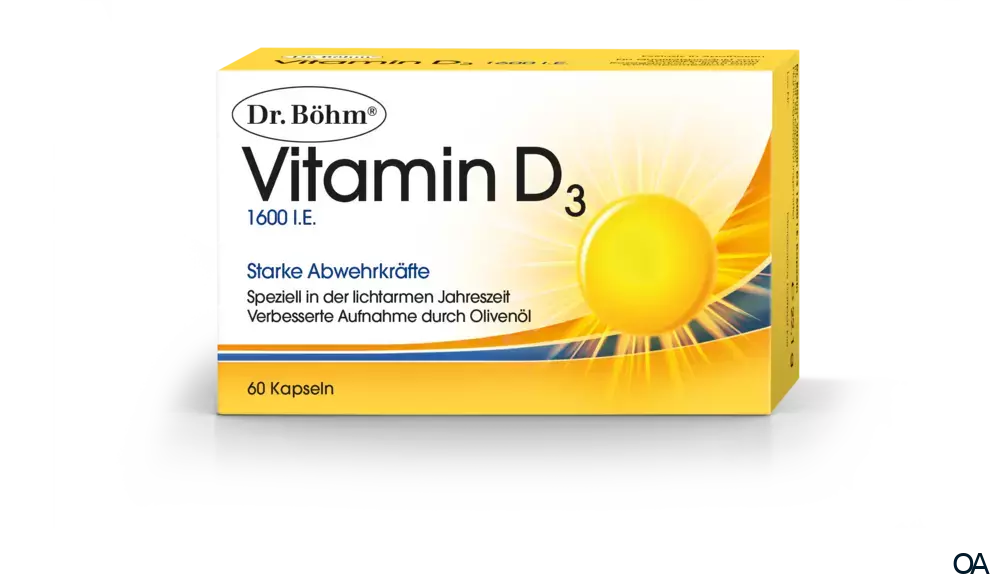 Dr. Böhm® Vitamin D3 1600 I.E. Kapseln