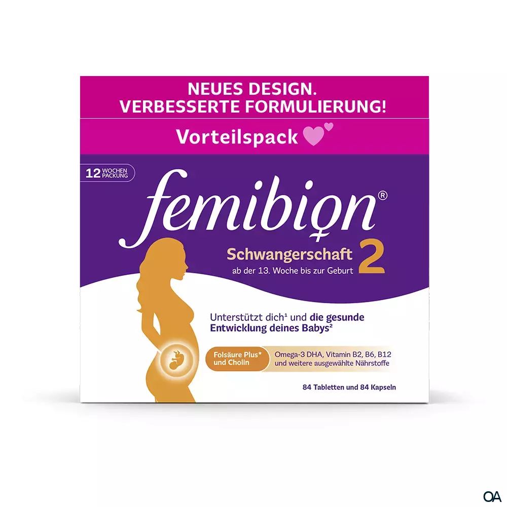 Femibion® 2 Schwangerschaft 84 Tabletten + 84 Kapseln