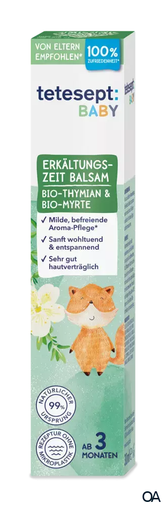 tetesept BABY Erkältungszeit Balsam mit Bio-Thymian & Bio-Myrte