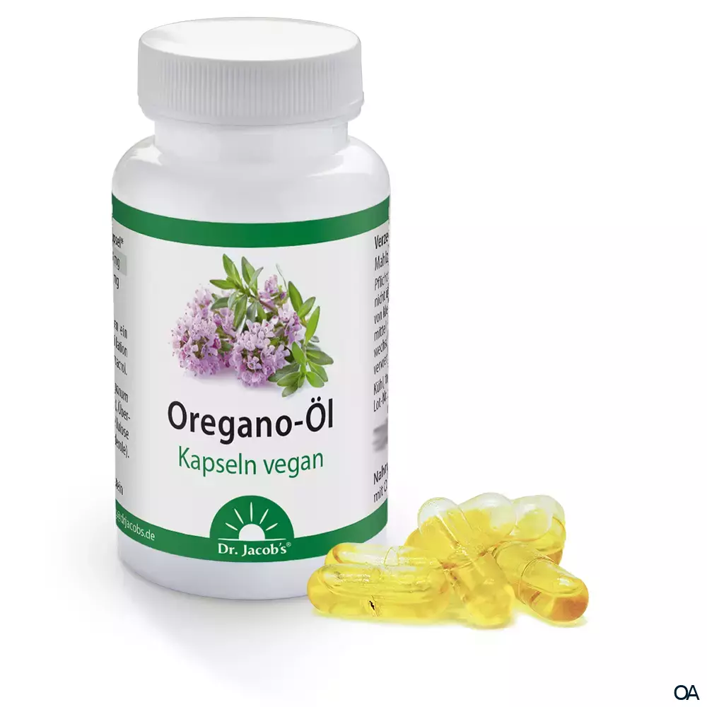 Dr. Jacob's Oregano-Öl Kapseln vegan Dr. Jacob's Oregano-Öl Kapseln vegan
