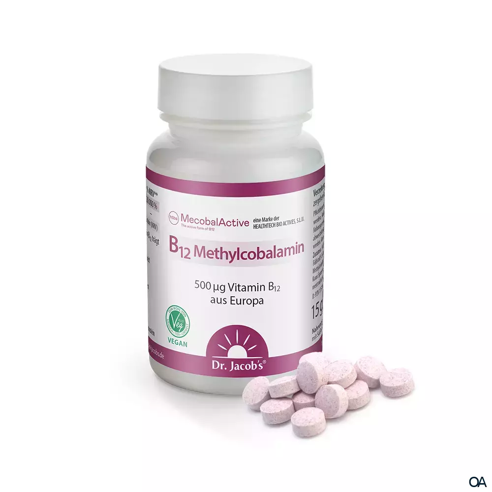 Dr. Jacob's B12 Methylcobalamin Tabletten