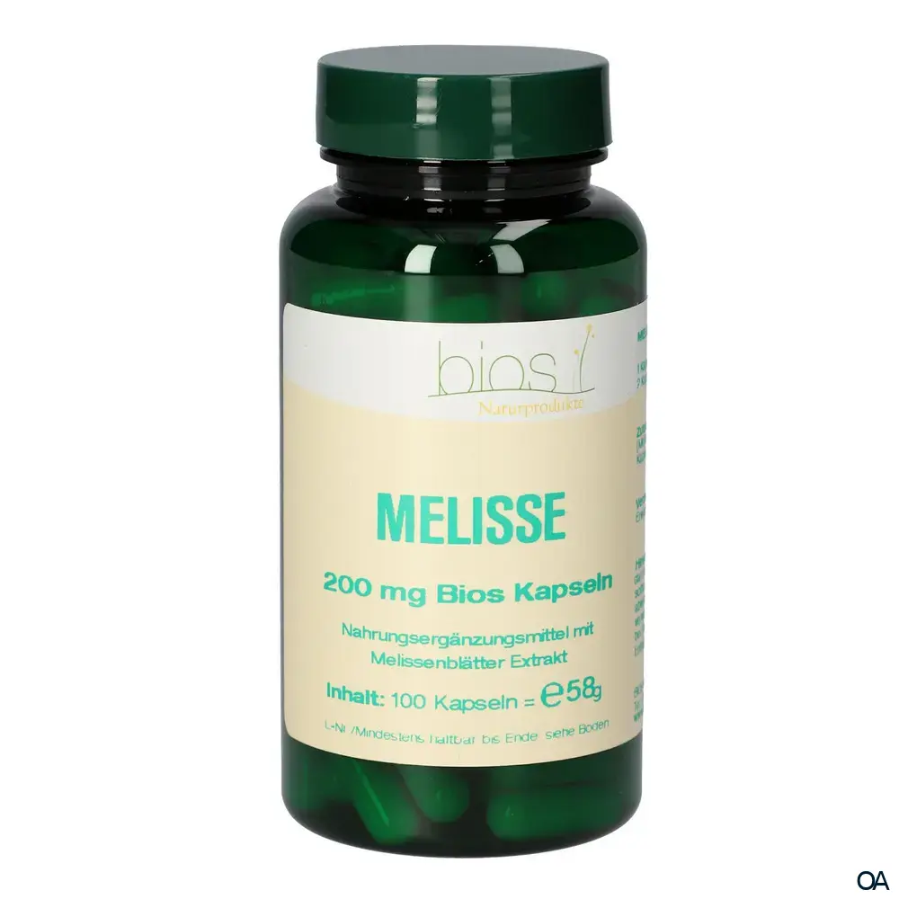 Bios Melisse 200 mg Kapseln