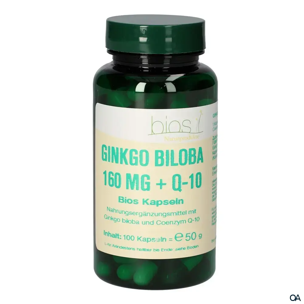 Bios Ginkgo Biloba 160 mg + Q-10 Kapseln