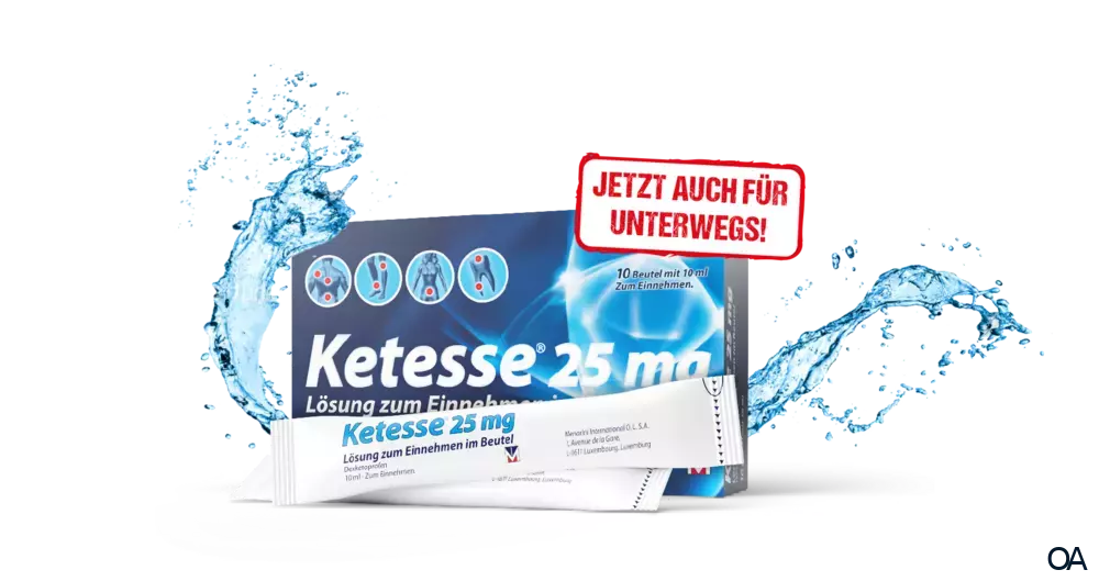 Ketesse 25 mg Lösung zum Einnehmen im Beutel