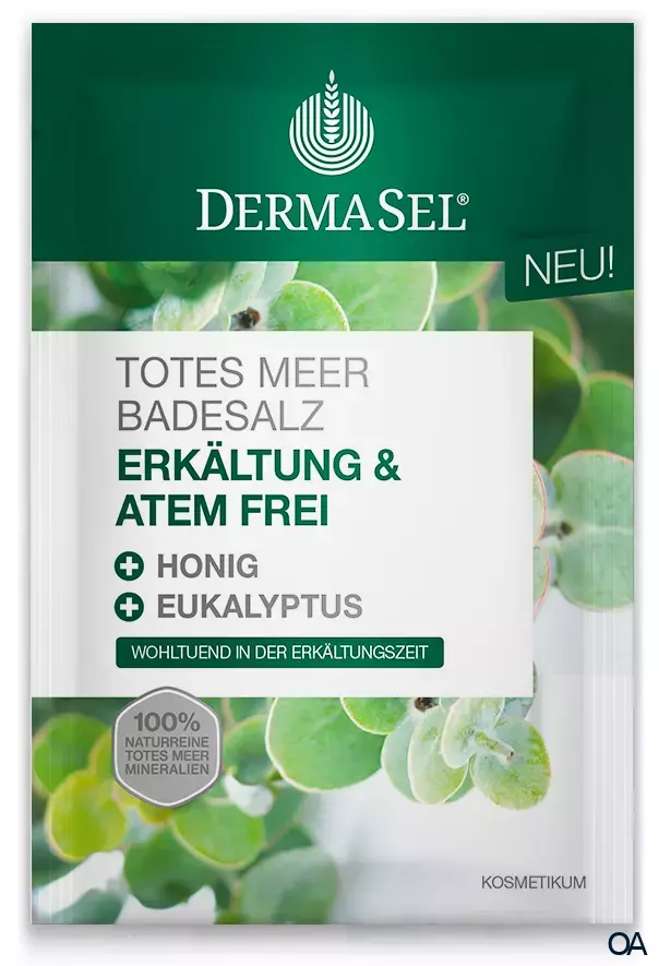 DermaSel® Totes Meer Badesalz Erkältung und Atemfrei