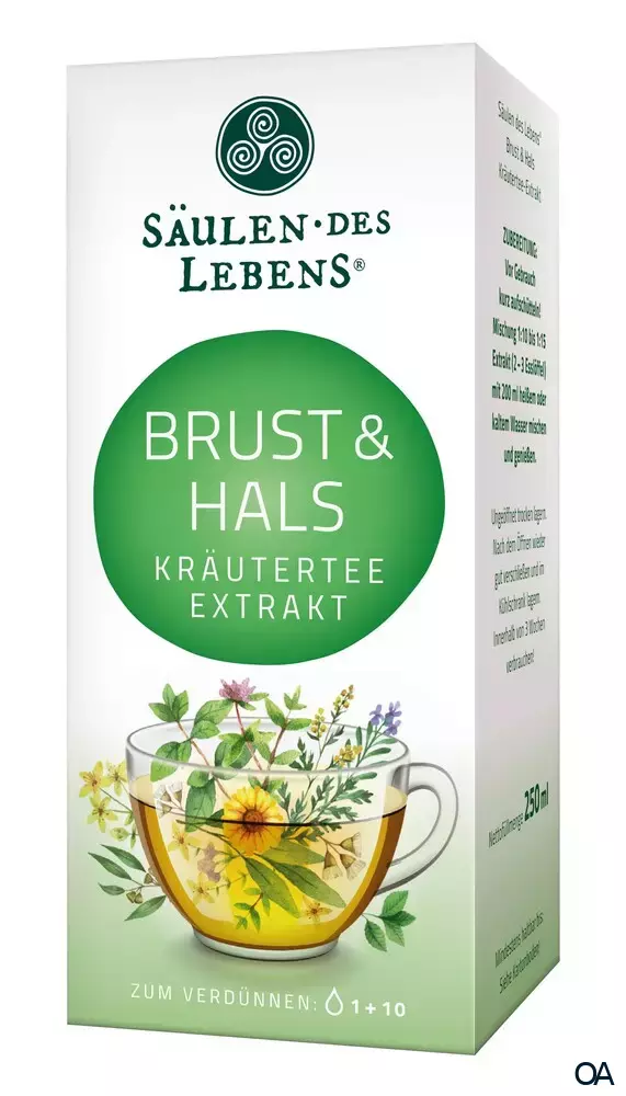 Säulen des Lebens Brust & Hals Kräuterteeextrakt