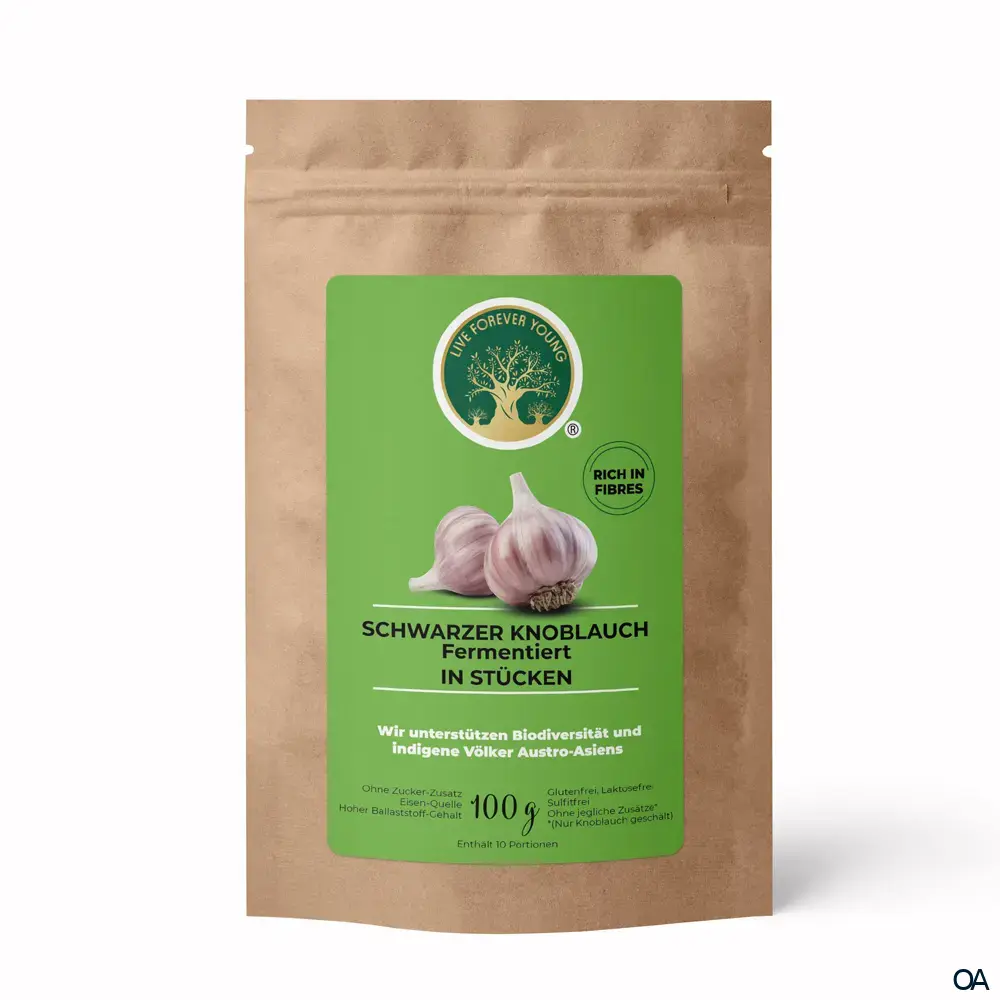 Live Forever Young Knoblauch Fermentiert in Stücken