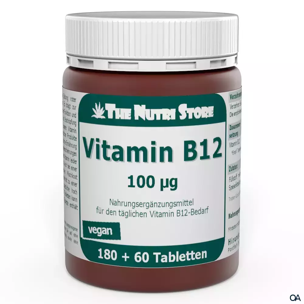 The Nutri Store Vitamin B12 100 µg vegane Tabletten