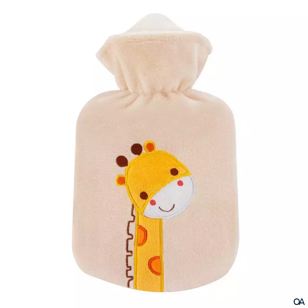 Sänger Wärmeflasche Kinder Velour Giraffe Zulu 0,8 L