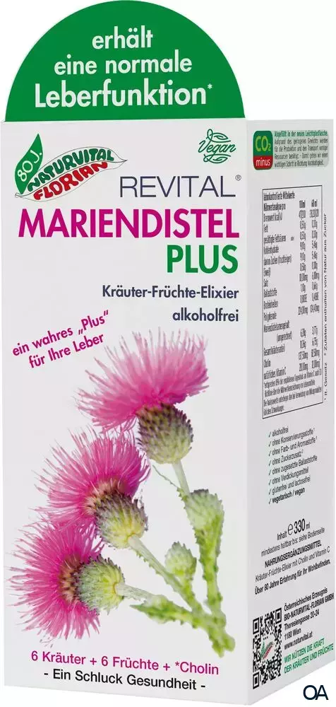 Bio Naturvital Florian Revital Mariendistel Plus Kräuter-Früchte-Elixier