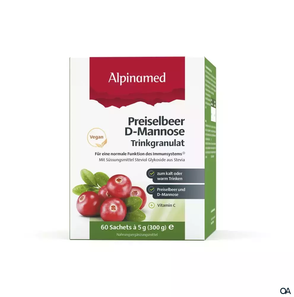 Alpinamed® Preiselbeer D-Mannose Trinkgranulat Alpinamed® Preiselbeer D-Mannose Trinkgranulat