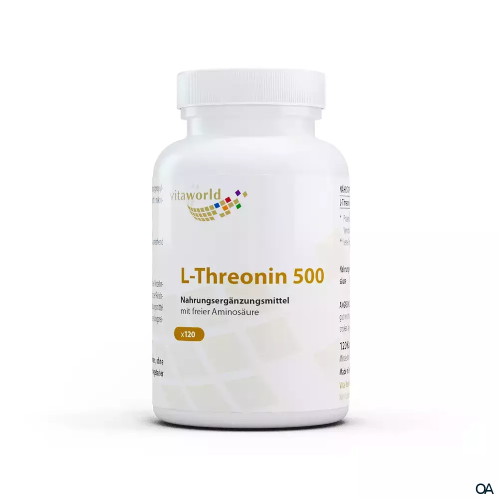 Vitaworld L-Threonin 500 mg Kapseln