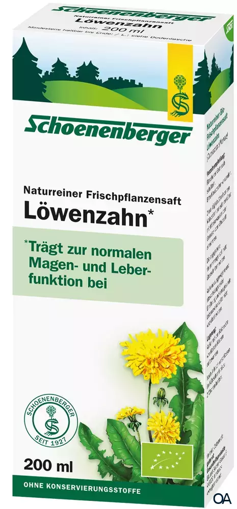 Schoenenberger Bio-Frischpflanzensaft Löwenzahn (BIO)