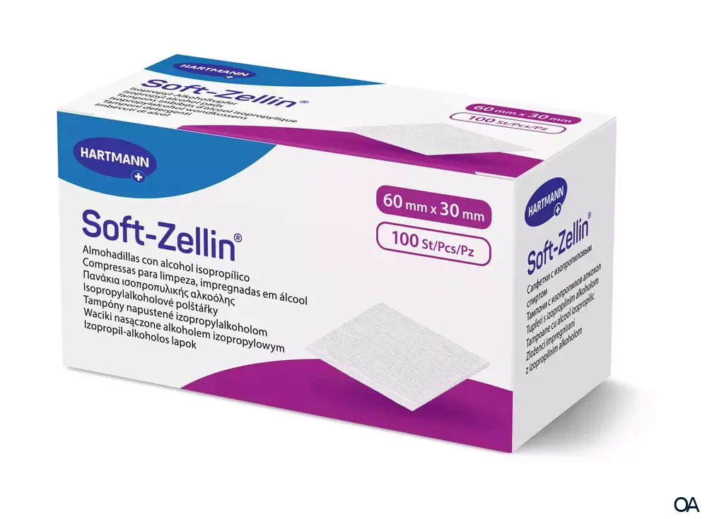 Soft-Zellin® Isopropyl-Alkoholtupfer