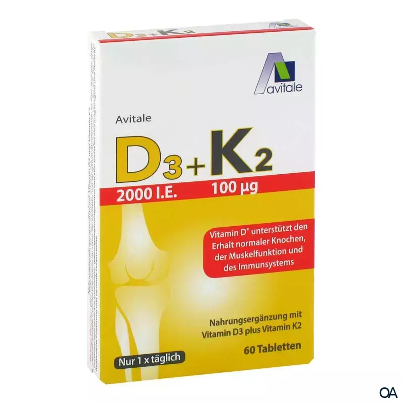 Avitale Vitamin D3 + K2 Tabletten