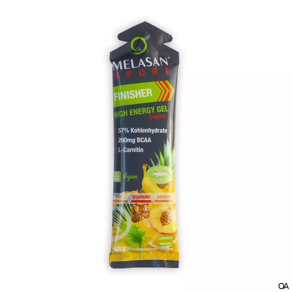 Melasan Sport High Energy Gel Finisher Tropical Sachets 50 g Melasan Sport High Energy Gel Finisher Tropical Sachets 50 g